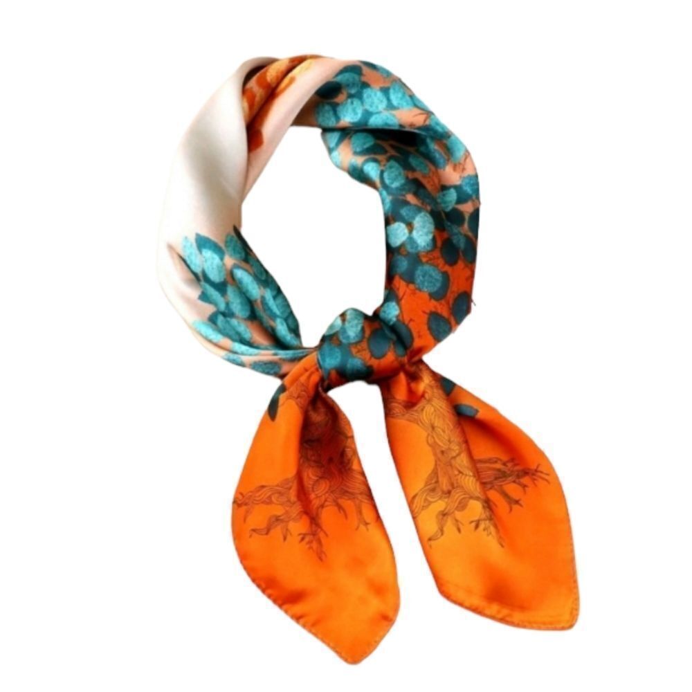 Colorful Tree Print Scarf - Picture 2 of 4